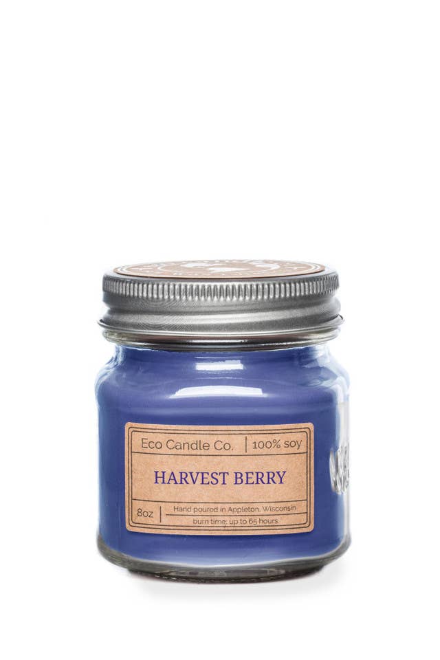 8oz mason HARVEST BERRY