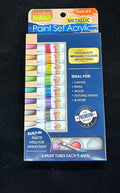 Acrylic Paint Metallic Tube Set 8