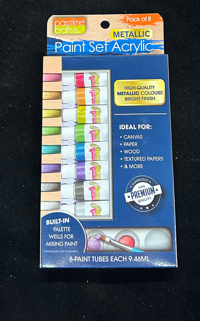 Acrylic Paint Metallic Tube Set 8
