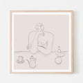 A BREAKFAST TOTEM, 20" X 20" — by Isabelle Feliu