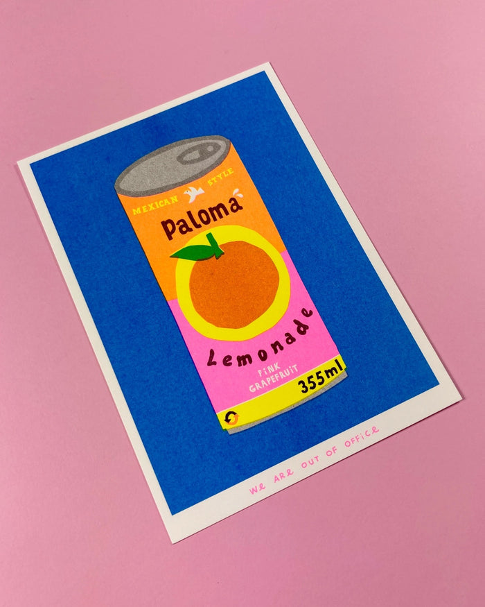 A CAN OF PALOMA LEMONADE, 13x18 cm (5x7") — by We are out of office