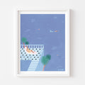 A DISTANT MERMAN, 11" X 14" — by Isabelle Feliu