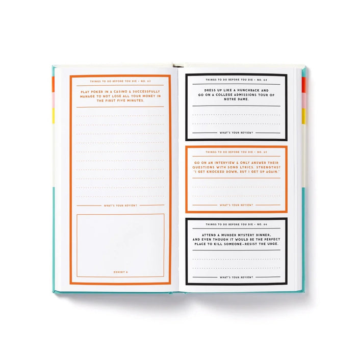 A MILLION THINGS TO DO BEFORE YOU DIE PROMPTED JOURNAL — by Brass Monkey Goods