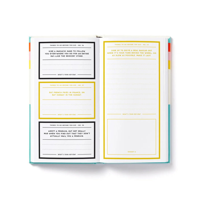 A MILLION THINGS TO DO BEFORE YOU DIE PROMPTED JOURNAL — by Brass Monkey Goods