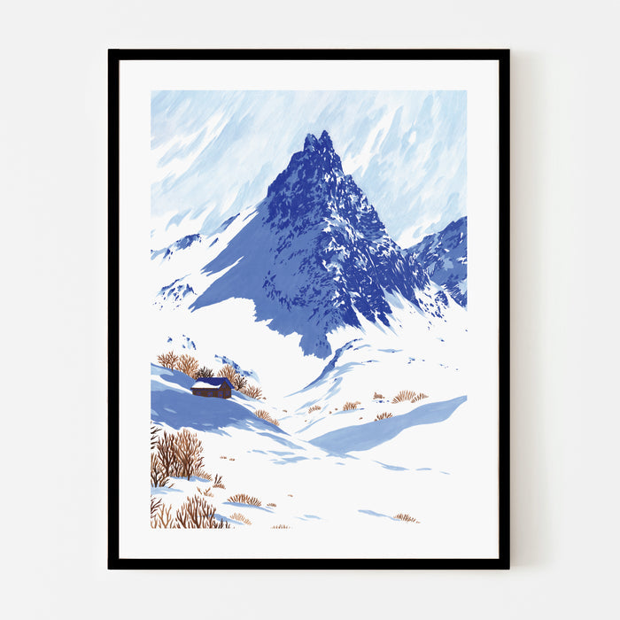 AIGUILLE NOIRE, 18" x 24" — by Mona Leu-Leu