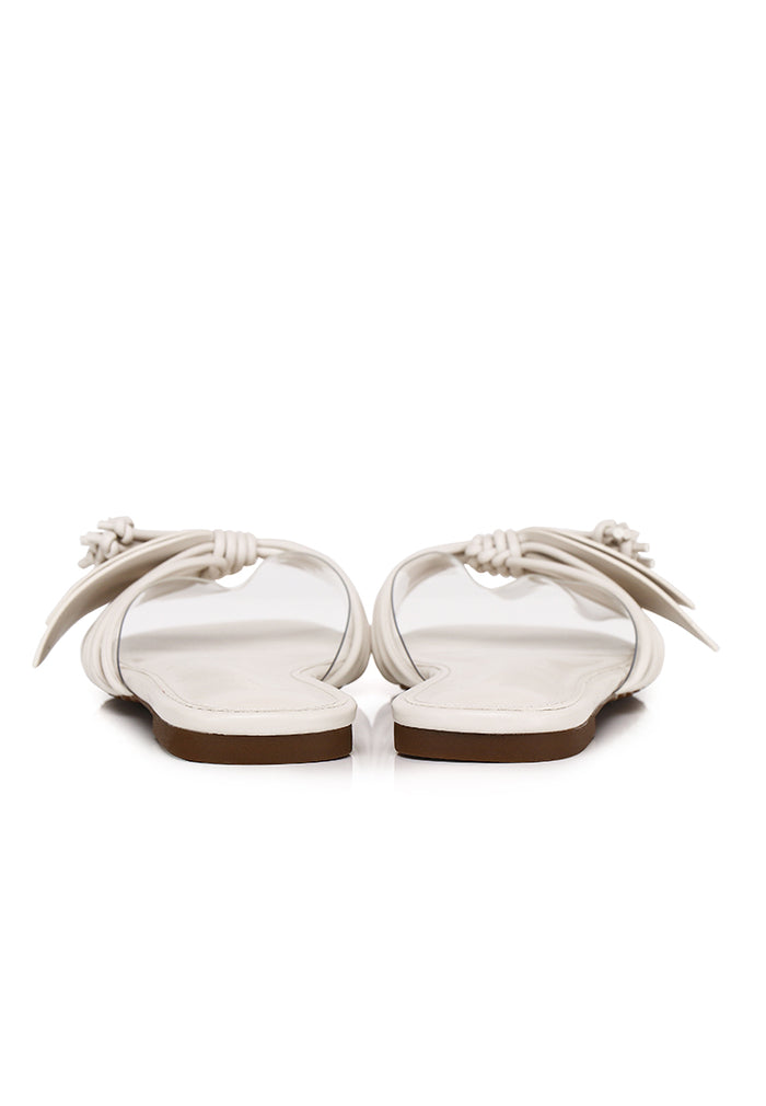 Albie Leaf Sandals (White)
