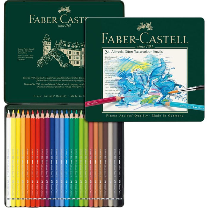 Albrecht Dürer Watercolour Pencils, Assorted – Tin Box of 24