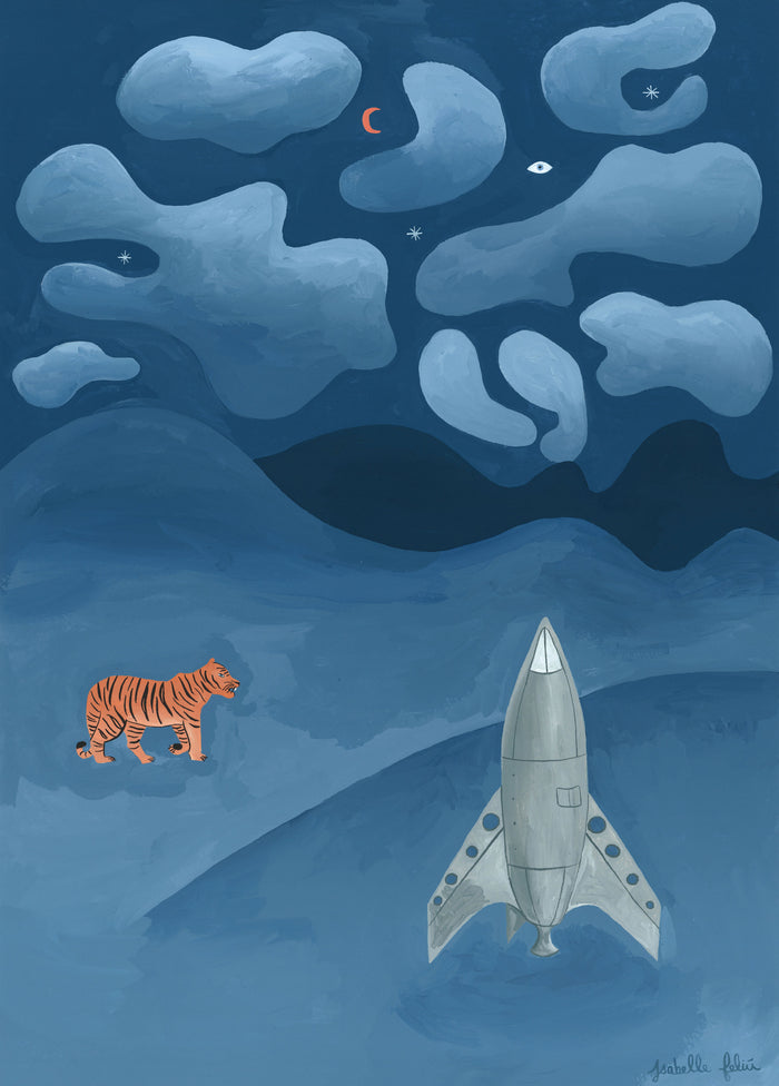 ALWAYS CURIOUS, 18" X 24" — by Isabelle Feliu