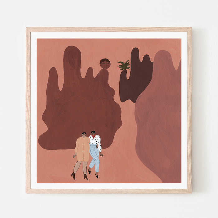 AMITIÉ ET AVENTURES, PARTIE 1, 20" X 20"  — by Isabelle Feliu