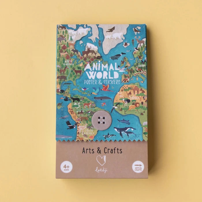 ANIMAL WORLD POSTER AND STICKERS — by Londji