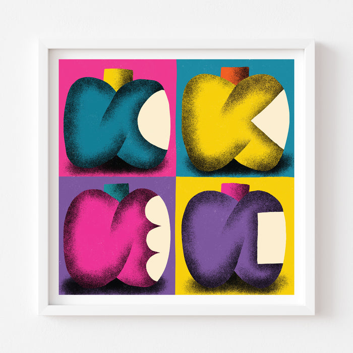 APPLE STUDIES, 20" X 20" — by Anastacia Sholik