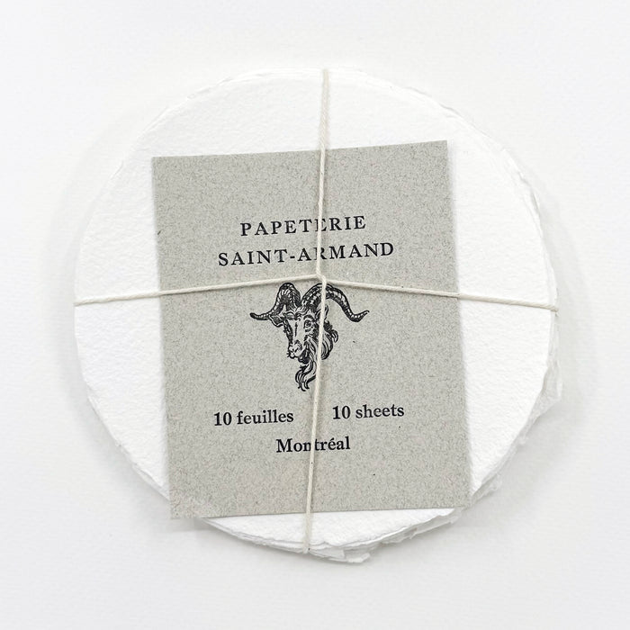 ARTISANAL PAPER CIRCLES 5 1/2 x 5 1/2", 10 SHEETS – by Papeterie Saint-Armand