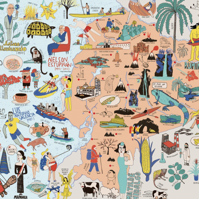 ATLAS DES AMÉRIQUES : VOYAGE DE L’ARCTIQUE À LA TERRE DE FEU — by Alejandra Vega, Natalie Guerra, Sol Undurraga and Mujer Gallina