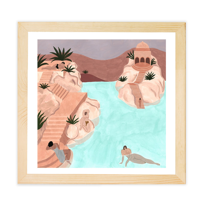 AUX ESCALIERS, 20" X 20" — by Isabelle Feliu