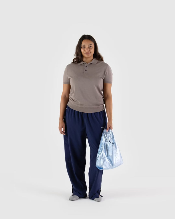 BABY BAGGU BAG "METALLIC LIGHT BLUE" — by Baggu