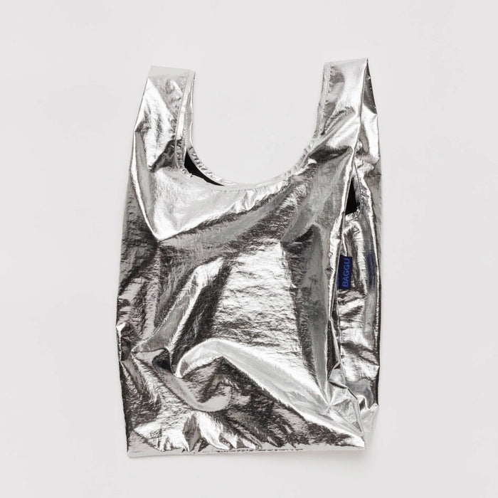 BABY BAGGU BAG (METALLIC SILVER) — by Baggu