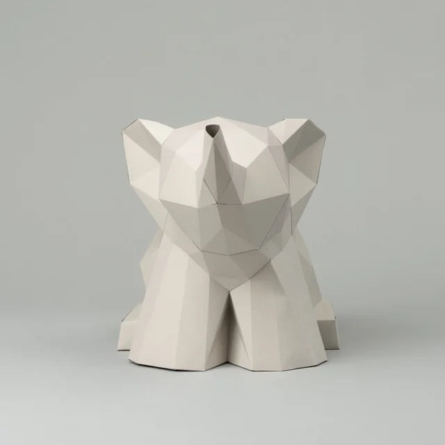 BABY ELEPHANT PAPER MODEL (pre-cut, pre-marked) — by SOFS design