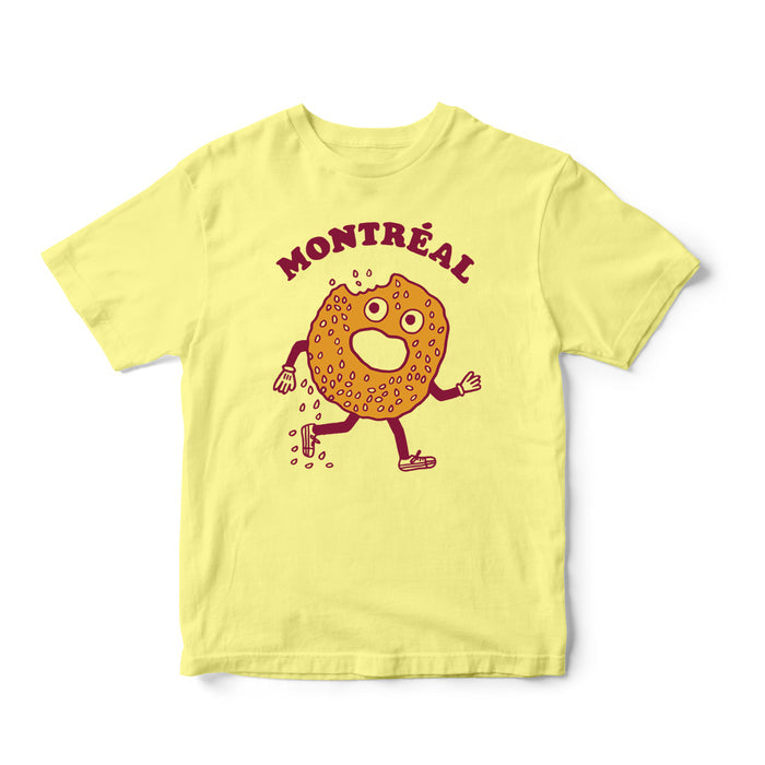 “BAGEL” T-SHIRT (Light yellow) – by Francis Léveillée