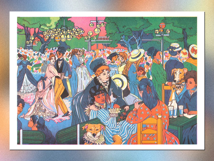 BAL DU MOULIN DE LA GALETTE (Auguste Renoir) - 29,7 x 42 cm (A3) — by María Jesús Constreras