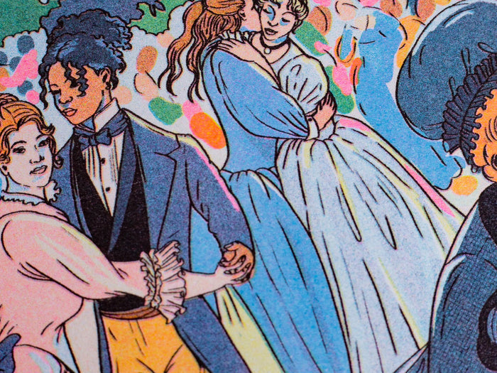 BAL DU MOULIN DE LA GALETTE (Auguste Renoir) - 29,7 x 42 cm (A3) — by María Jesús Constreras