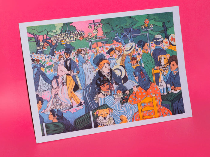BAL DU MOULIN DE LA GALETTE (Auguste Renoir) - 29,7 x 42 cm (A3) — by María Jesús Constreras