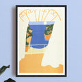 BALCONY BAY - 29,7 x 42 cm (A3) — by Maaike Canne