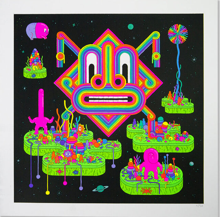 BANGER BOSS – TRIPTYCH, Silkscreen 50x50 cm — by Jesse Jacobs