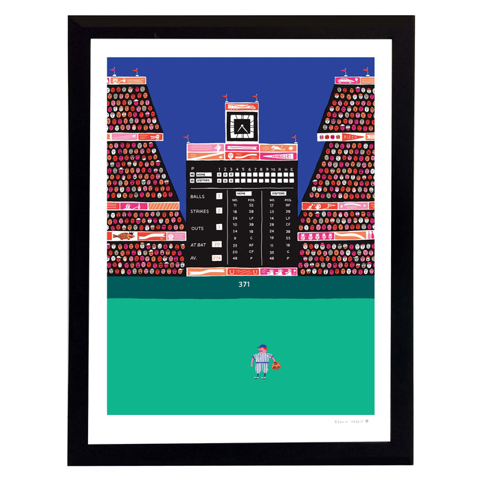 BASEBALL CHAMP CENTRE, 18" X 24" — by Benoit Tardif