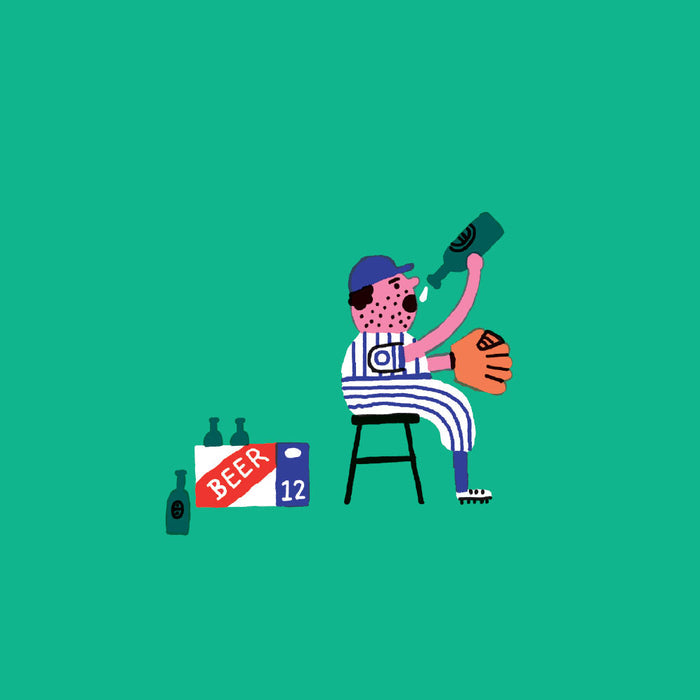 BASEBALL CHAMP GAUCHE, 18" X 24" — by Benoit Tardif