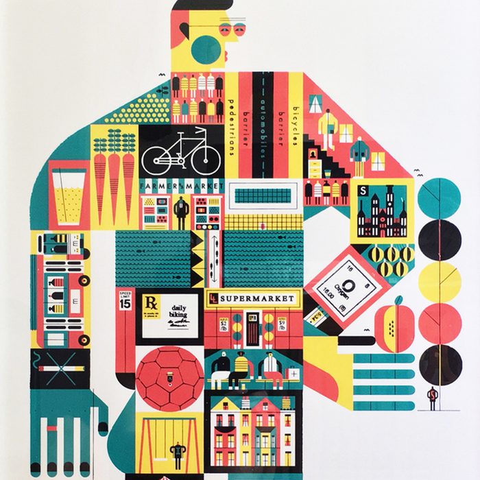 BETTER CITIES THROUGH DESIGN (multiple sizes) — by Raymond Biesinger