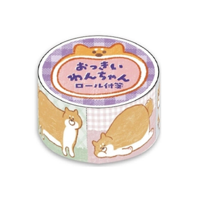 BIG ANIMAL ROLL WASHI TAPE, DOG - by Nakabayashi