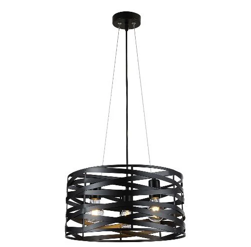 Black 3-Light Pendant Dining Lamp | Contemporary Ceiling Light for Dining Room – DL6138/3