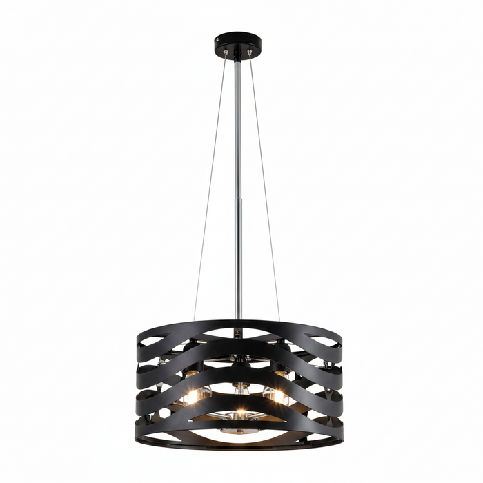 Black 3-Light Pendant Dining Lamp | Modern Ceiling Light for Dining Room – DL6136/3