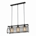 Black 3-Light Pendant Dining Lamp | Modern Ceiling Light for Dining Room – DL6161/3
