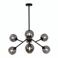Black 6-Light Pendant Dining Lamp | Modern Ceiling Light for Dining Room – DL6124/6