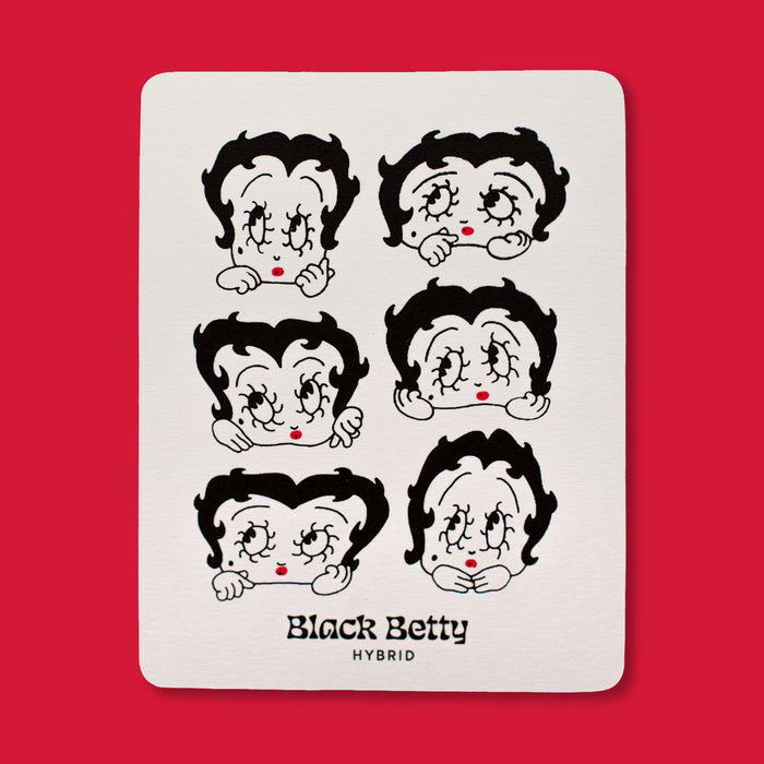BLACK BETTY, 5” X 6.5”  — by Aless MC