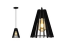 Black Dining Pendant Lamp D6302/1 – Sleek Single Black Ceiling Light for Dining Rooms & Kitchens | Minimalist Pendant
