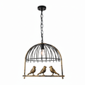 Black & Gold Single Pendant Dining Lamp | Modern Ceiling Light for Dining Room – DL6132/1