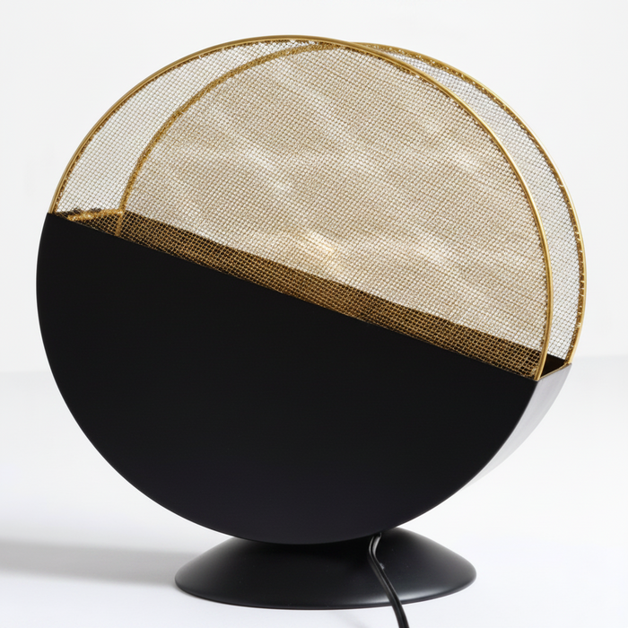 Black & Gold Table Lamp – Premium Decorative Bedside & Desk Light | Model 6061