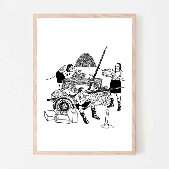 BLACK MEDECINE 037,  Silkscreen - 29,7 x 42 cm (A3) — by Helge Reumann