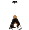 Black Pendant Dining Lamp | Matte Black Ceiling Light for Dining Room & Kitchen Island – D2-19