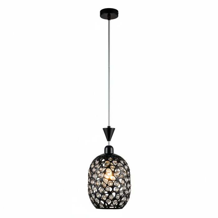 Black Pendant Dining Lamp | Modern Ceiling Light for Dining Room & Kitchen Island – DL6171