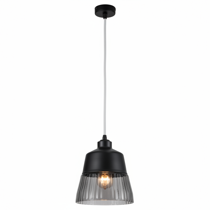 Black Pendant Dining Lamp | Modern Ceiling Light for Dining Room & Kitchen Island – DL6154