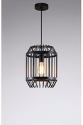 Black Pendant Dining Lamp | Modern Ceiling Light with Long Drop for Dining Room – DL6113/240