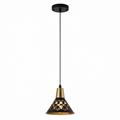 Black Single Pendant Dining Lamp | Modern Ceiling Light for Dining Room & Kitchen Island – D6102/1