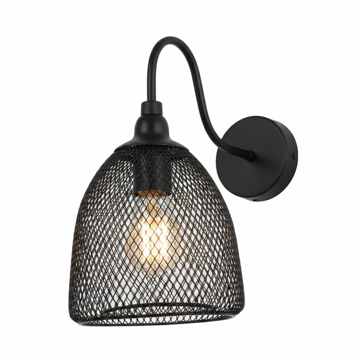 Black Single Wall Lamp | Modern Indoor Wall Light for Bedroom, Hallway & Reading Nook – DL6150/1
