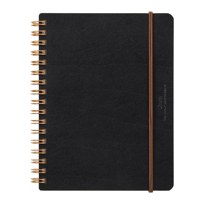 BLACK WM RING NOTEBOOK GRAIN B6 — by Midori