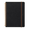 BLACK WM RING NOTEBOOK GRAIN B6 — by Midori