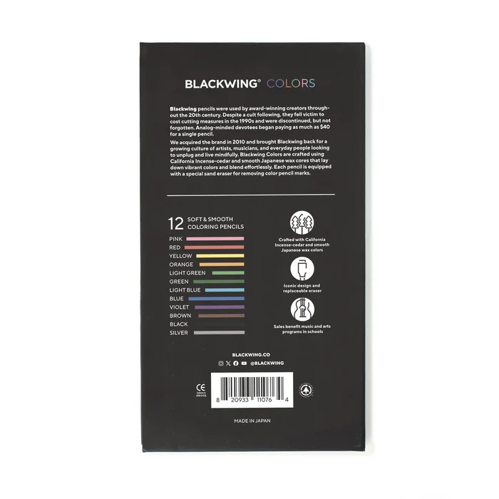 BLACKWING COLORS (set of 12) — by Blackwing