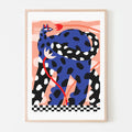 BLUE CAT, 18" X 24" — by Anastacia Sholik